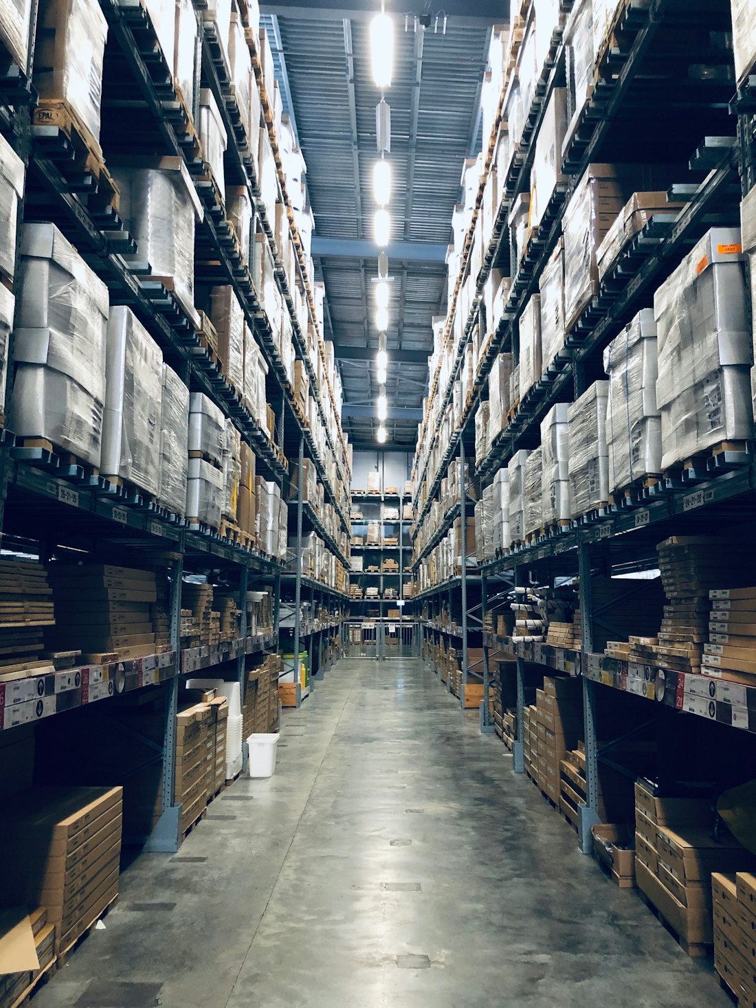 Dragon Express warehouse aisle